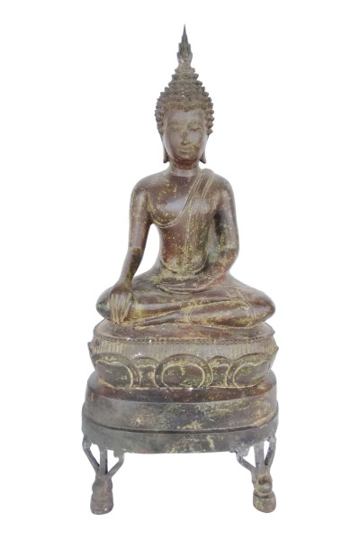 Ancien bouddha en Bronze. Birmanie