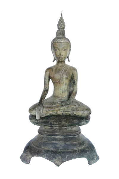 Ancien bouddha en Bronze. Birmanie