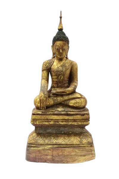 old sitting buddha wood. Burma