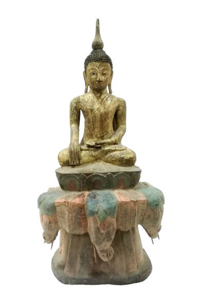 old sitting buddha wood. Burma