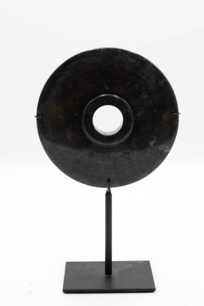 round black stone disc. Indonesia