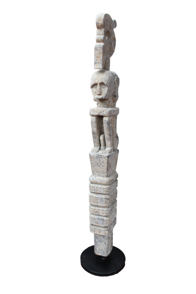 Totem  pole in wood