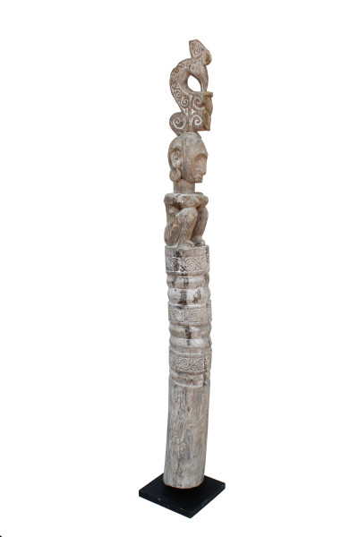 Totem  pole in wood