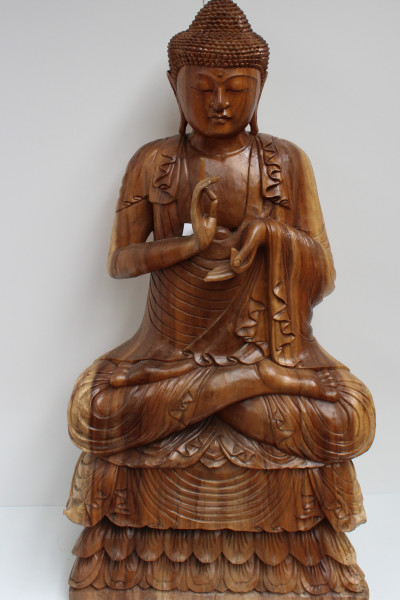 wooden buddha. Indonesia